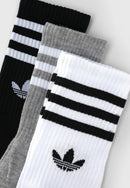 KIT 3 pares de meias - Adidas Crew 3 Stripes