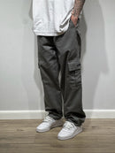 Calça cargo cinza (sarja premium)