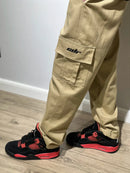 Calça cargo bege (sarja premium)