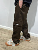 Calça cargo marrom (sarja premium)